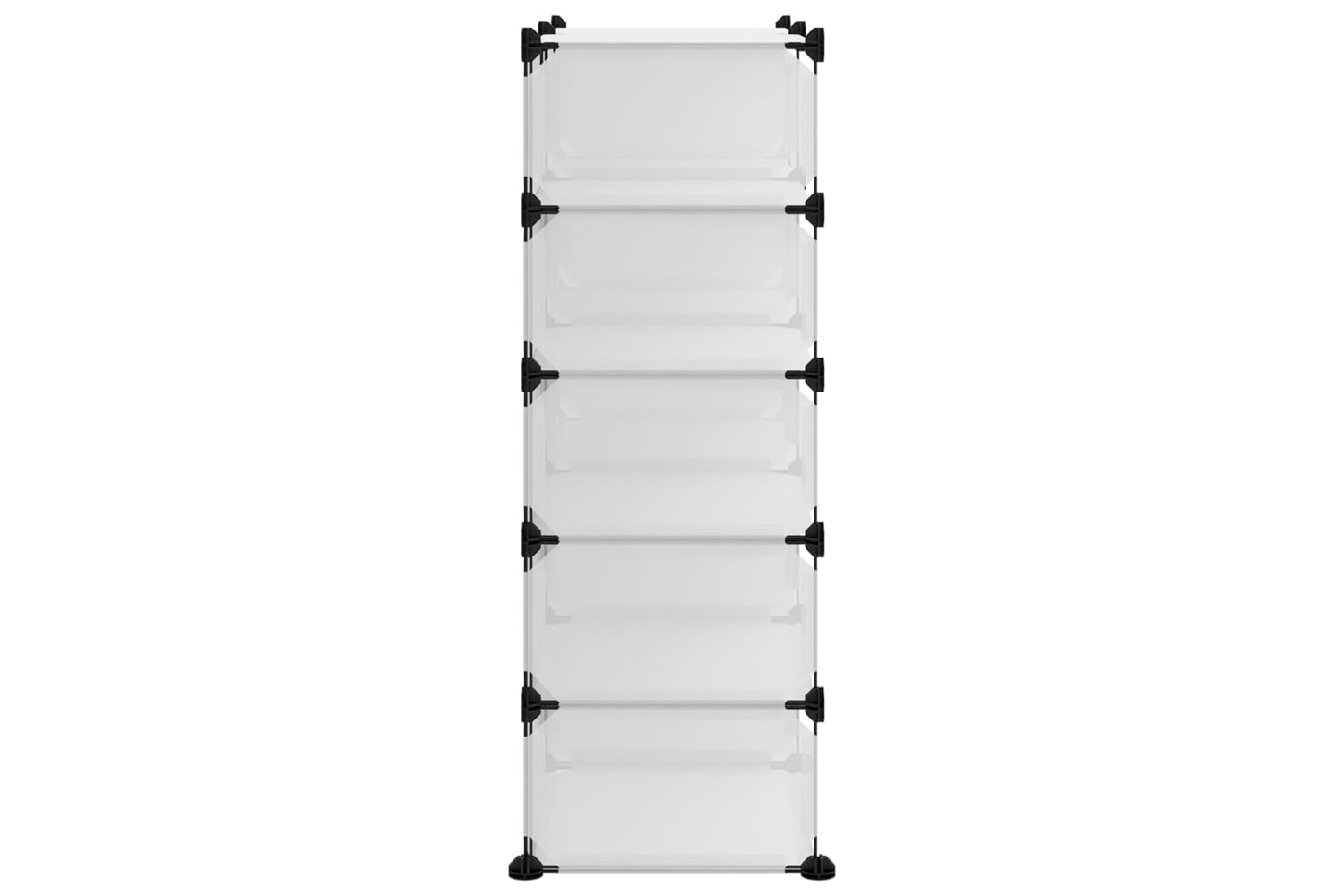 vidaXL 340567 Shoe Rack Transparent 84x32x88.5cm Pp-3
