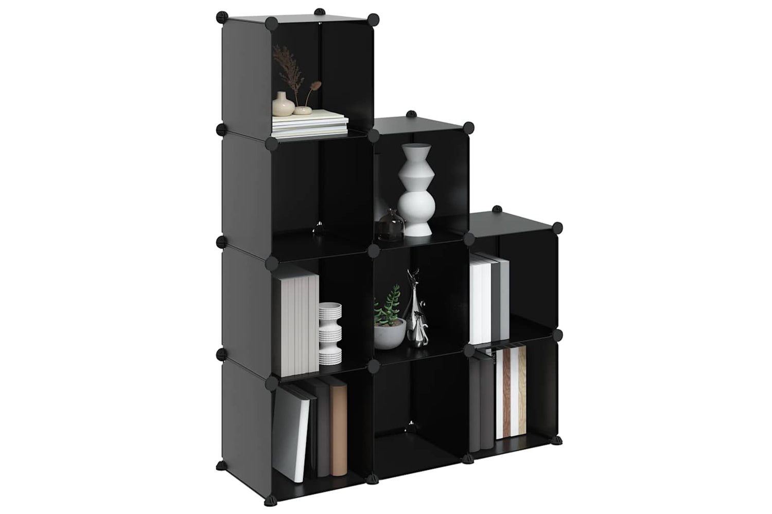 Vidaxl 340547 Storage Cube Organiser With 9 Cubes Black Pp-3