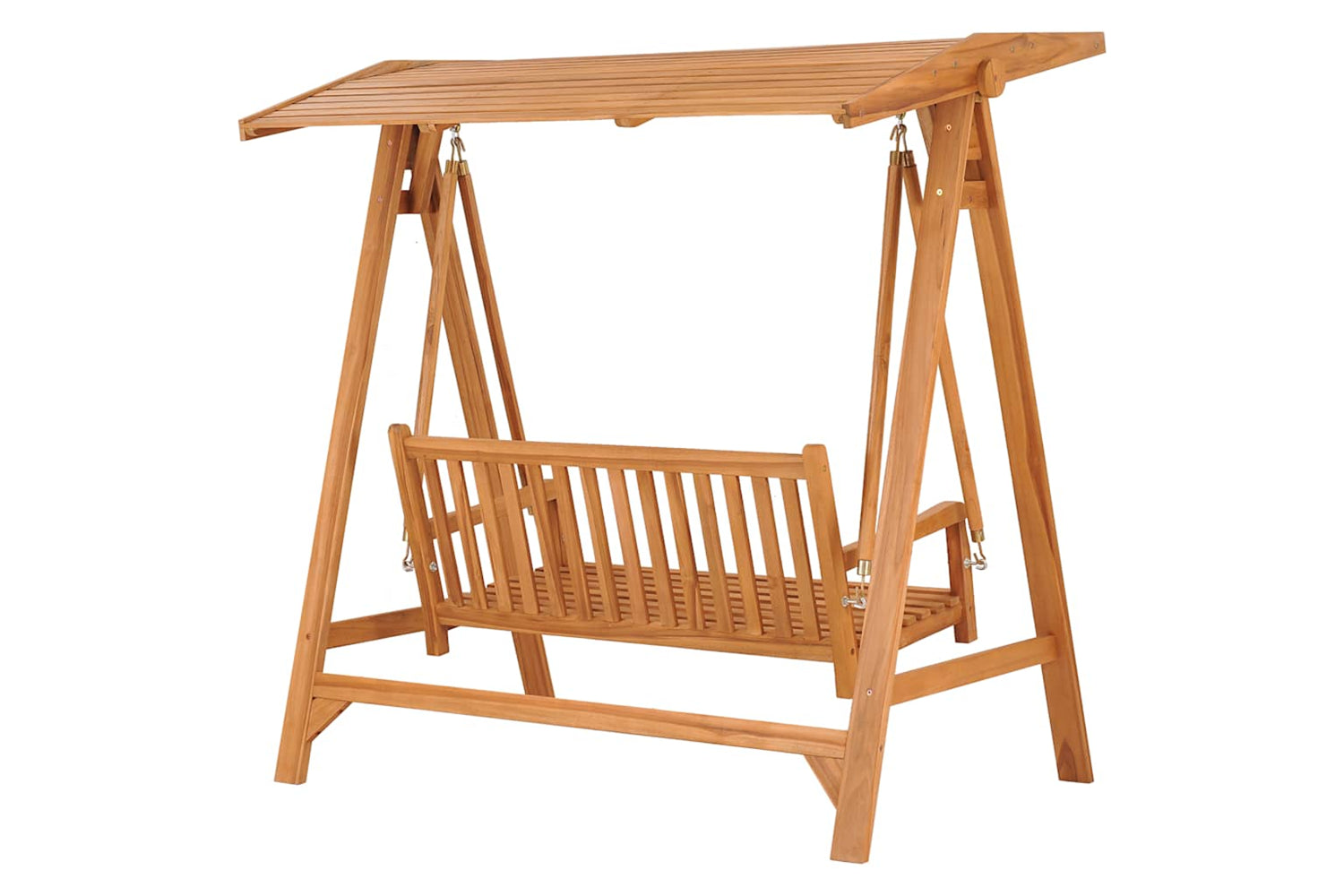 vidaXL 316629 Swing Bench 170cm Solid Teak Wood-3