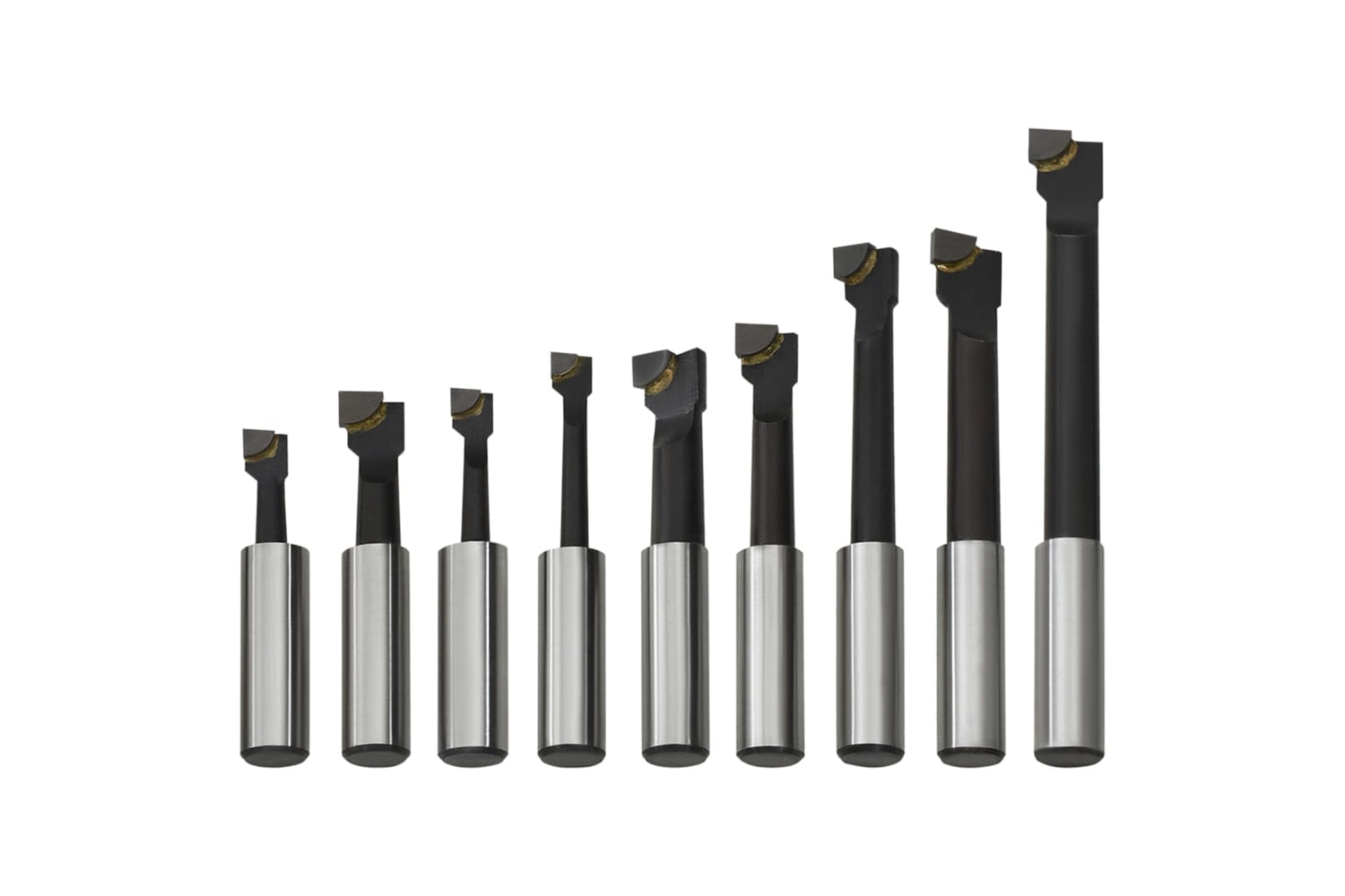 vidaXL 146682 Boring Cutters 9 Pcs 12mm With Wood Base-4