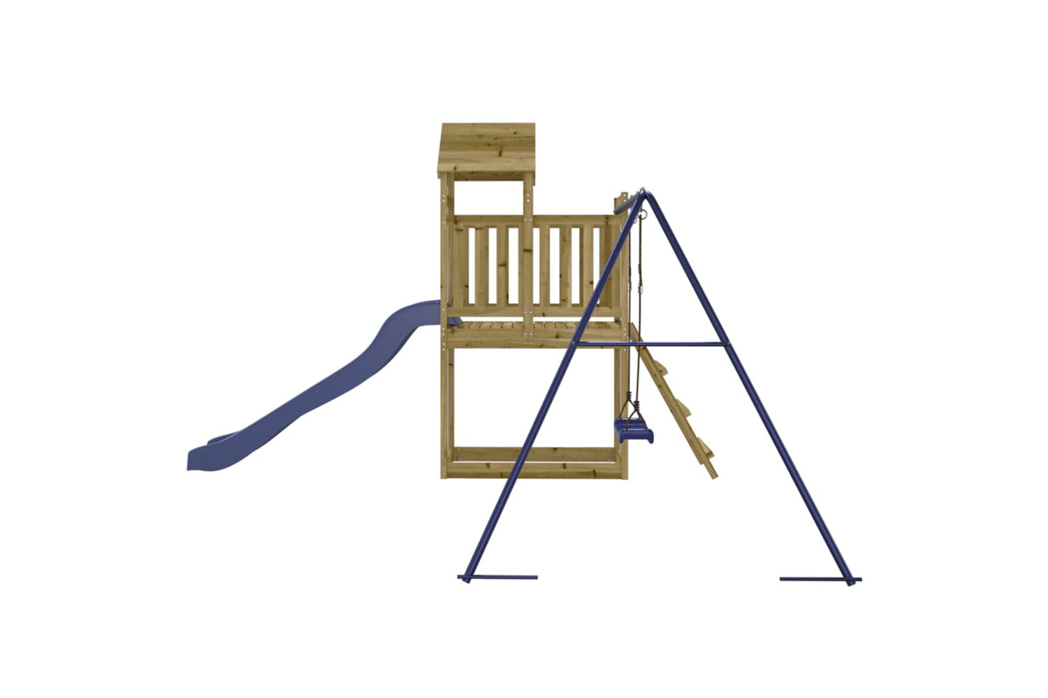 Vidaxl 3155878 Playhouse With Slide Swing Impregnated Wood Pine-6