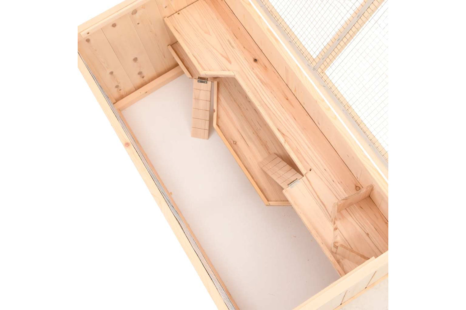 vidaXL 172380 Hamster Cage 104x52x54cm Solid Wood Fir-7
