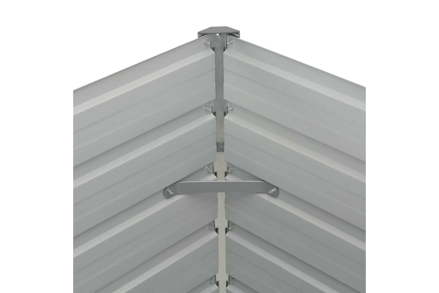 vidaXL 45709 Raised Garden Bed Brown 160x80x77cm Galvanised Steel-6