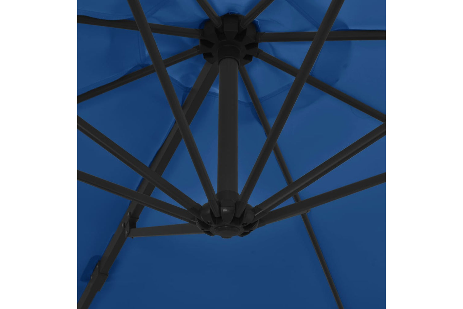 vidaXL 46999 Cantilever Umbrella With Steel Pole Azure Blue 300cm-6