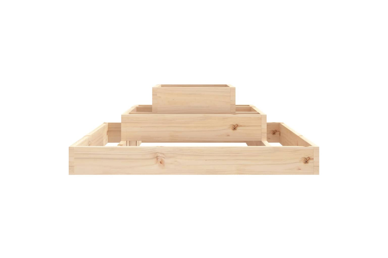 vidaXL 823864 Planter 80x80x27cm Solid Wood Pine-4