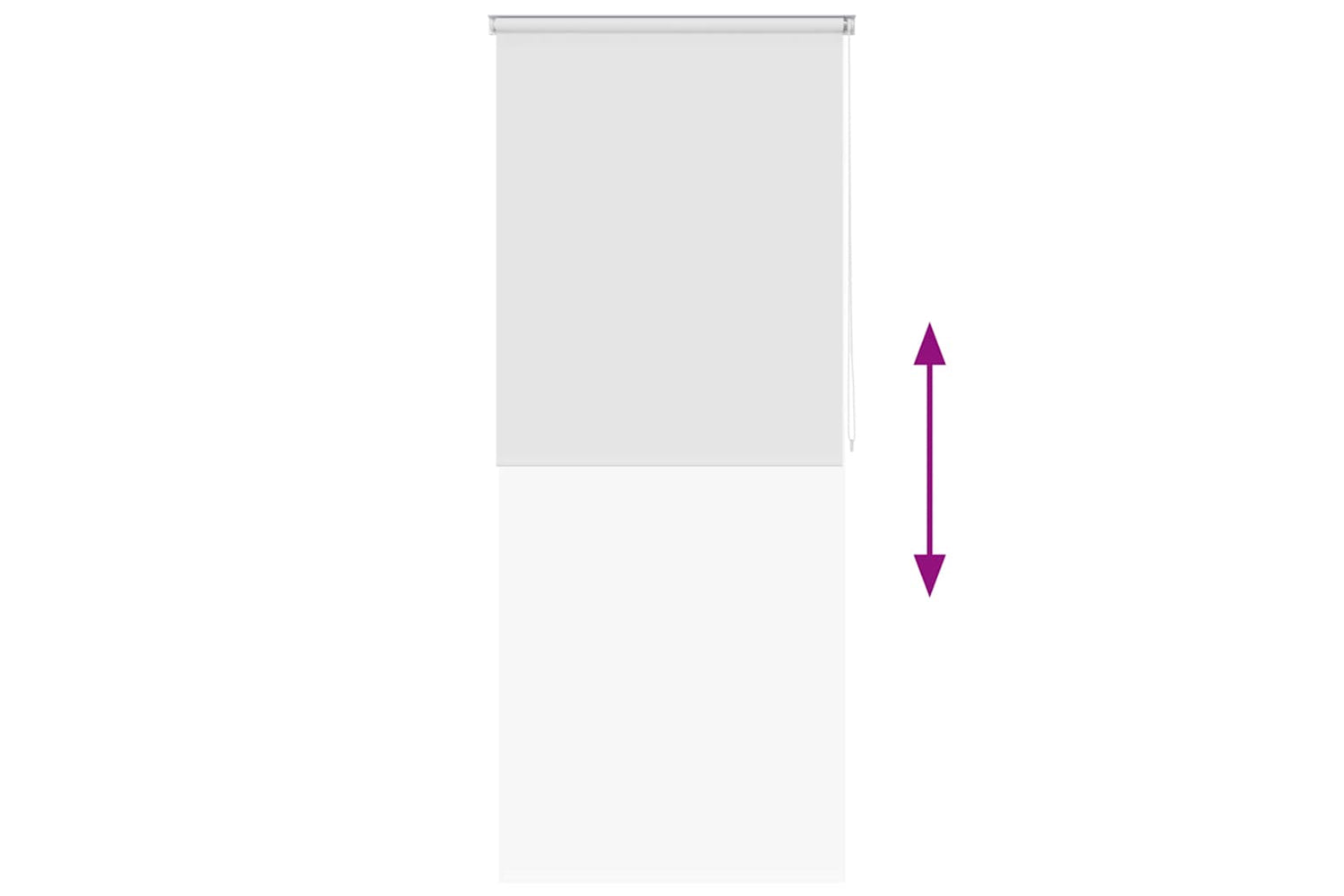 Vidaxl Shower Roller Blind 100x240 Cm White-4