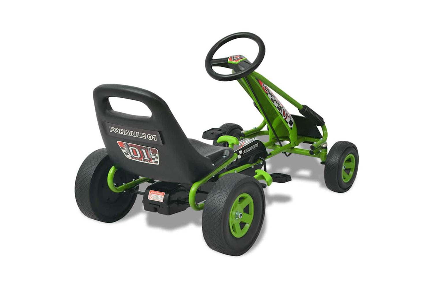 Vidaxl Pedal Go Kart with Adjustable Seat | Green-4