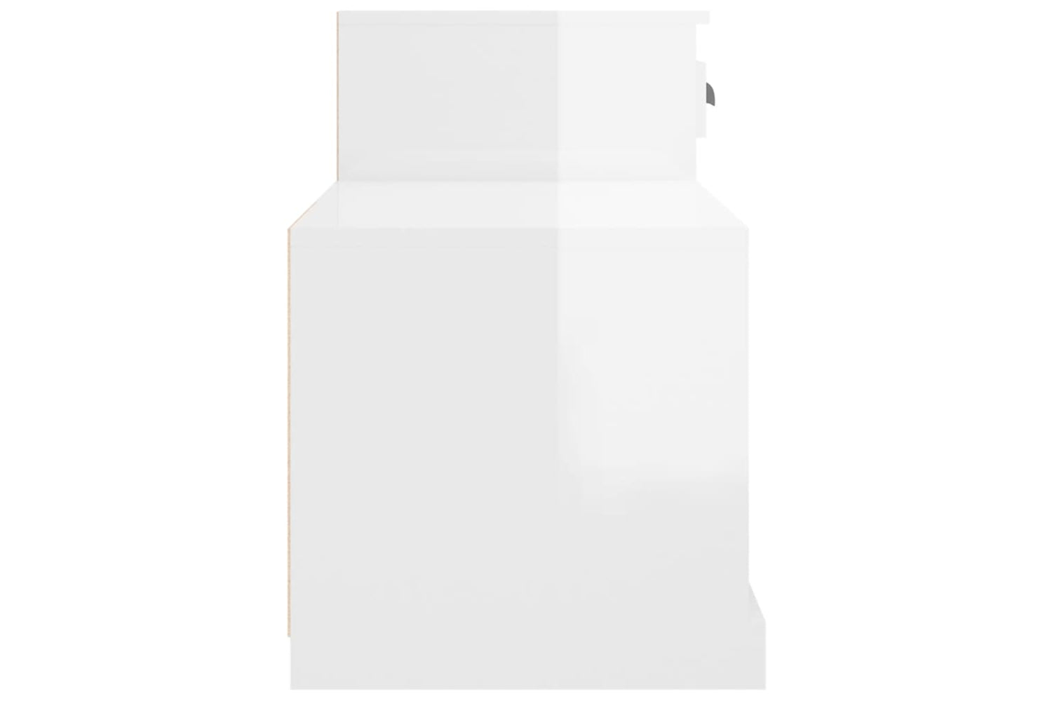 vidaXL 816418 Shoe Cabinet High Gloss White 100x42x60cm Engineered Wood-6