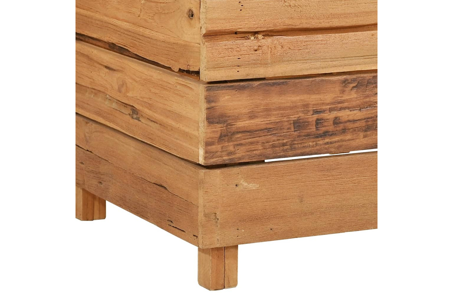 vidaXL Raised Bed 150x40x38cm Recycled Teak Wood And Steel-7