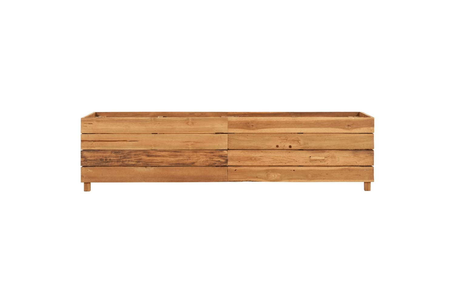 vidaXL Raised Bed 150x40x38cm Recycled Teak Wood And Steel-3