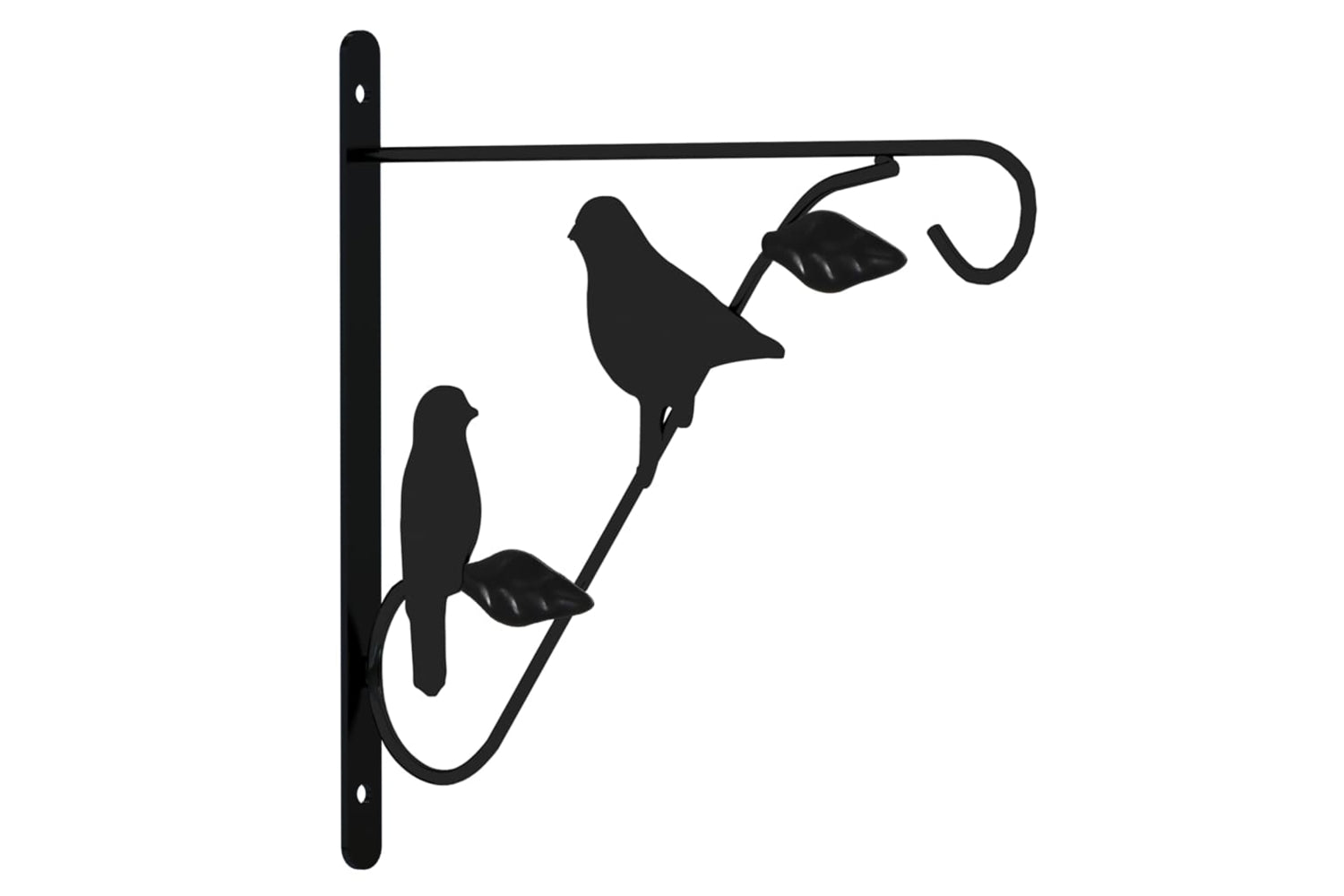 Vidaxl 319361 Hanging Basket Brackets 4 Pcs Black Steel-2
