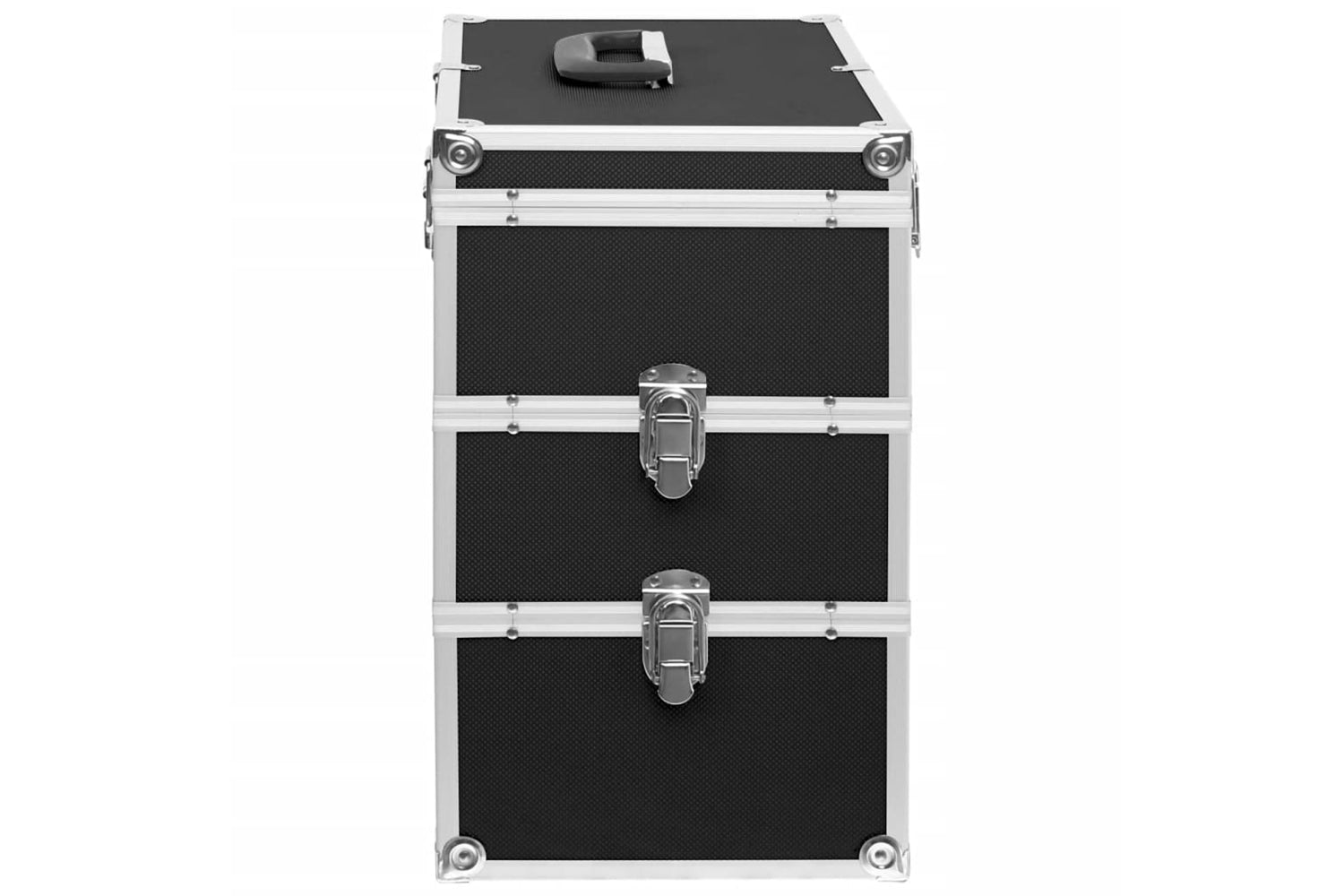 vidaXL 91840 Make-up Case 37x24x40cm Black Aluminium-5