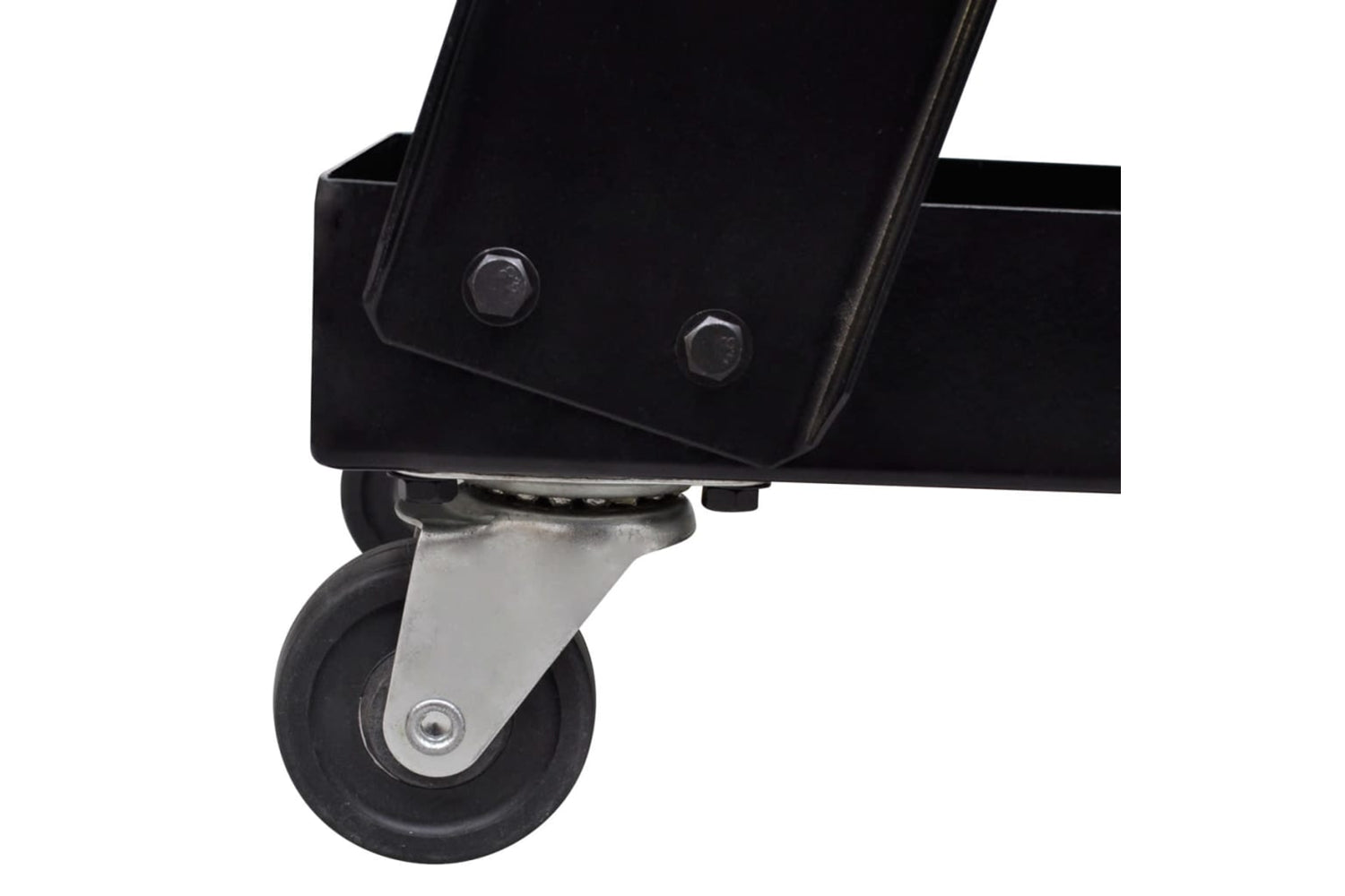 Vidaxl 140950 Welding Cart Black Trolley With 3 Shelves Workshop Organiser-3