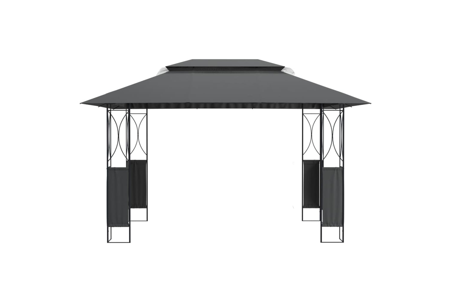 vidaXL 360142 Gazebo With Roof Anthracite 400x300x270cm Steel-2