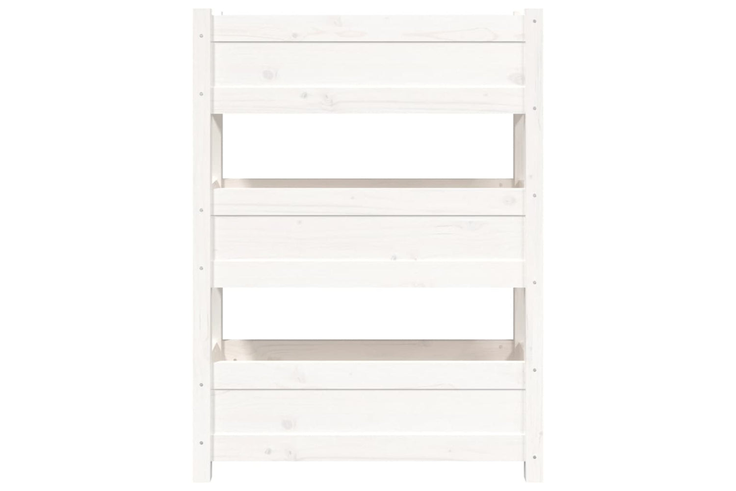 vidaXL 823935 Planter White 77x25x104.5cm Solid Wood Pine-4
