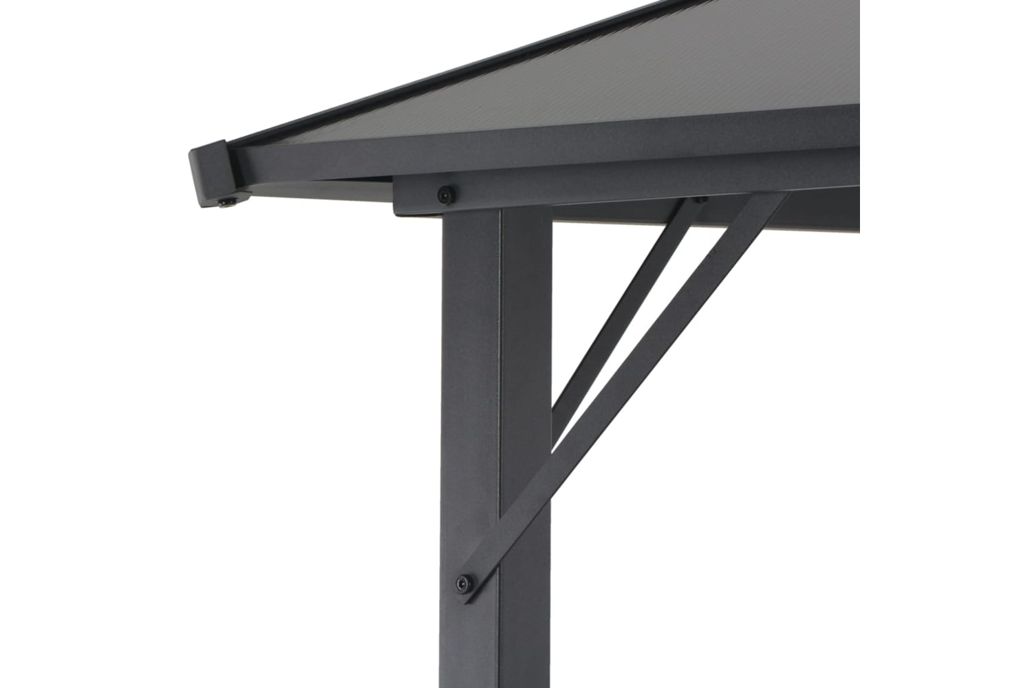 Vidaxl 44643 Gazebo With Roof Aluminium 4x3x2.6 M Black-4