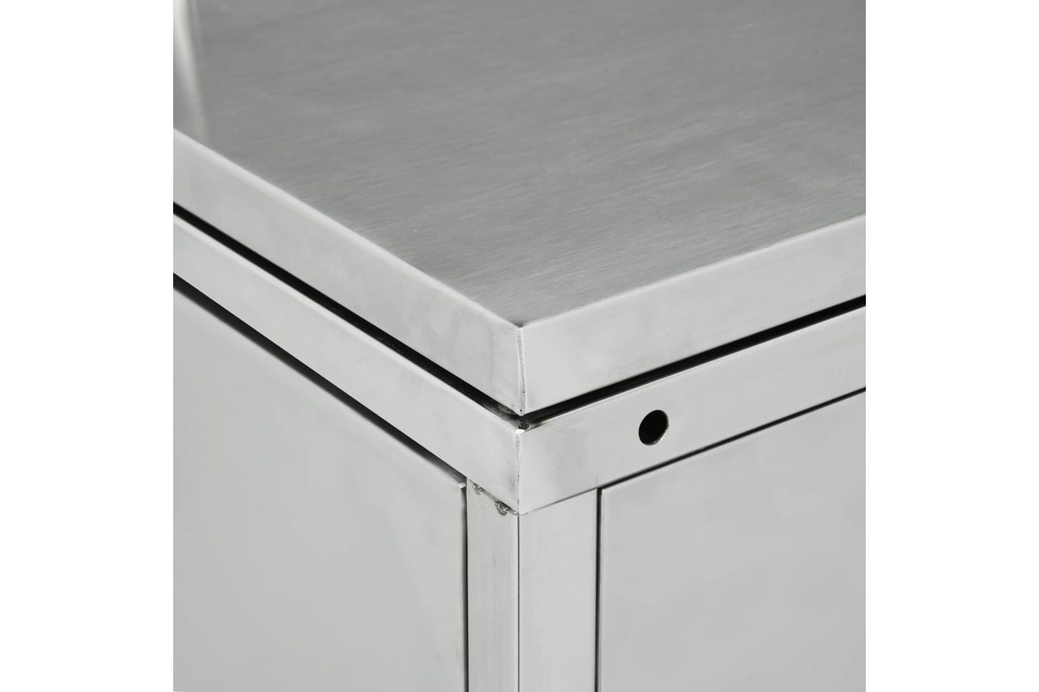 Vidaxl 145381 Triple Wheelie Bin Shed 240 L Stainless Steel-5