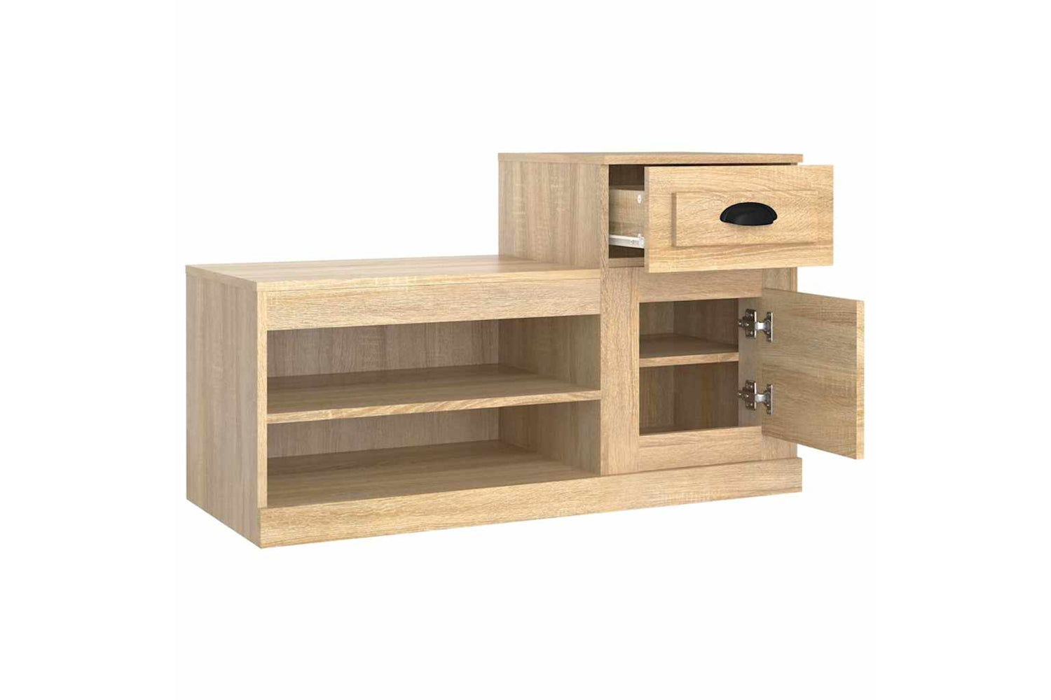 vidaXL 816419 Shoe Cabinet Sonoma Oak 100x42x60cm Engineered Wood-7