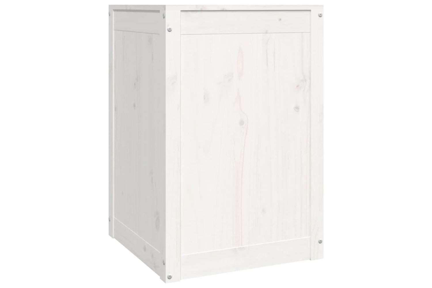 vidaXL 823565 Laundry Box White 44x44x66cm Solid Wood Pine-4
