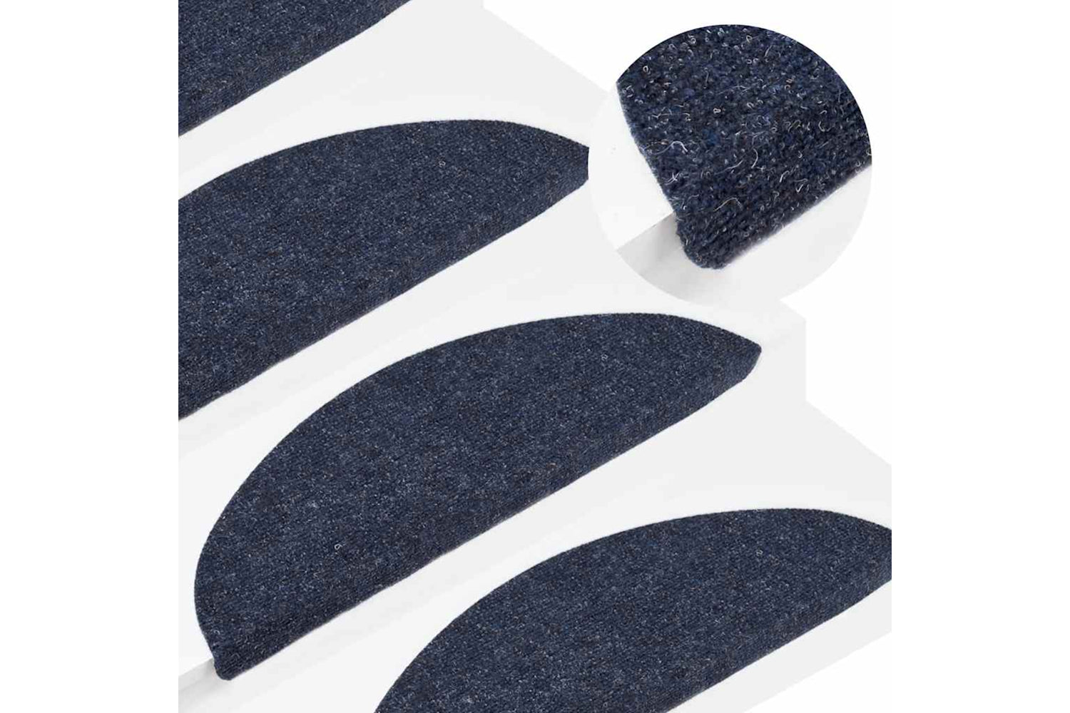 vidaXL 149685 Self-adhesive Stair Mats 10 Pcs Blue 56x17x3cm Needle Punch-5