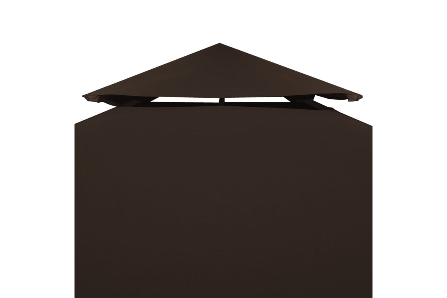 Vidaxl 46615 2-tier Gazebo Top Cover 310 G/mâ² 3x3 M Brown-3