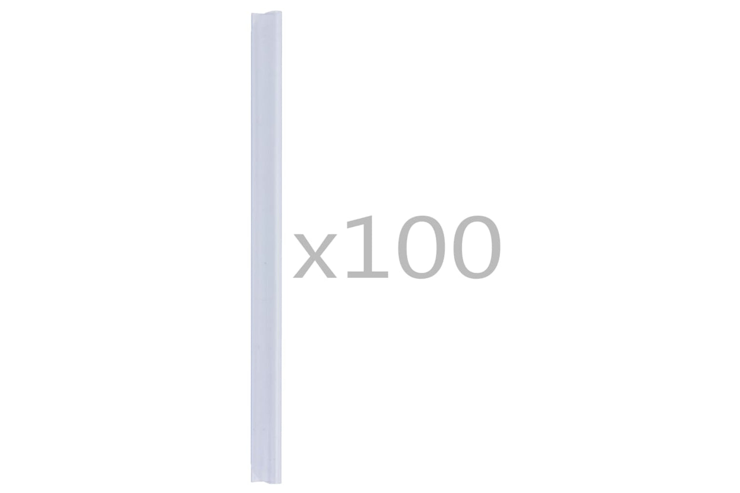 Vidaxl 45476 100 Pcs Fence Strip Clips Pvc Transparent-2