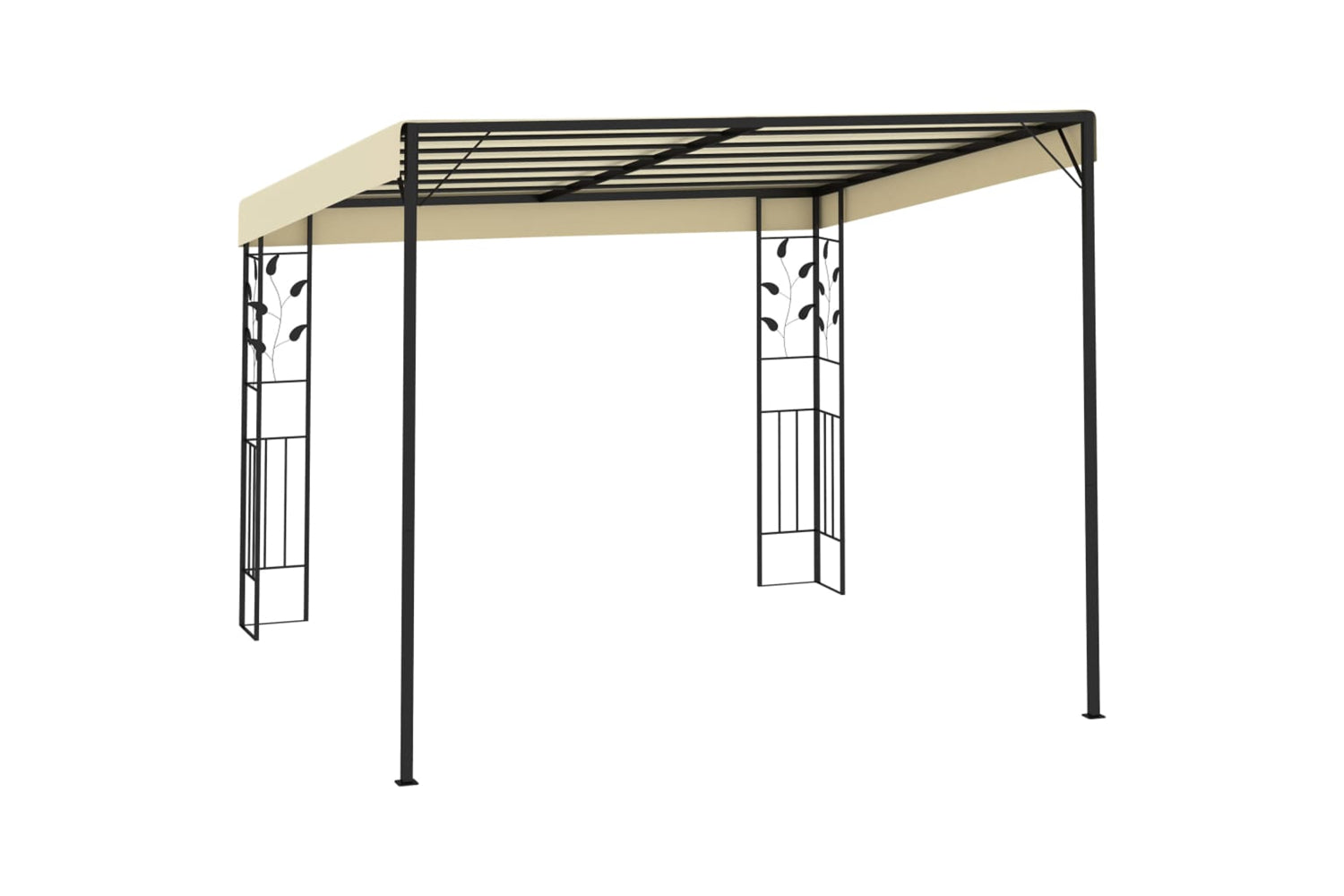 Vidaxl 47997 Wall-mounted Gazebo 3x3x2.5 M Cream-3