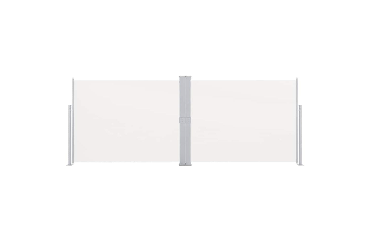 vidaXL 48485 Retractable Side Awning Cream 140x1000cm-2