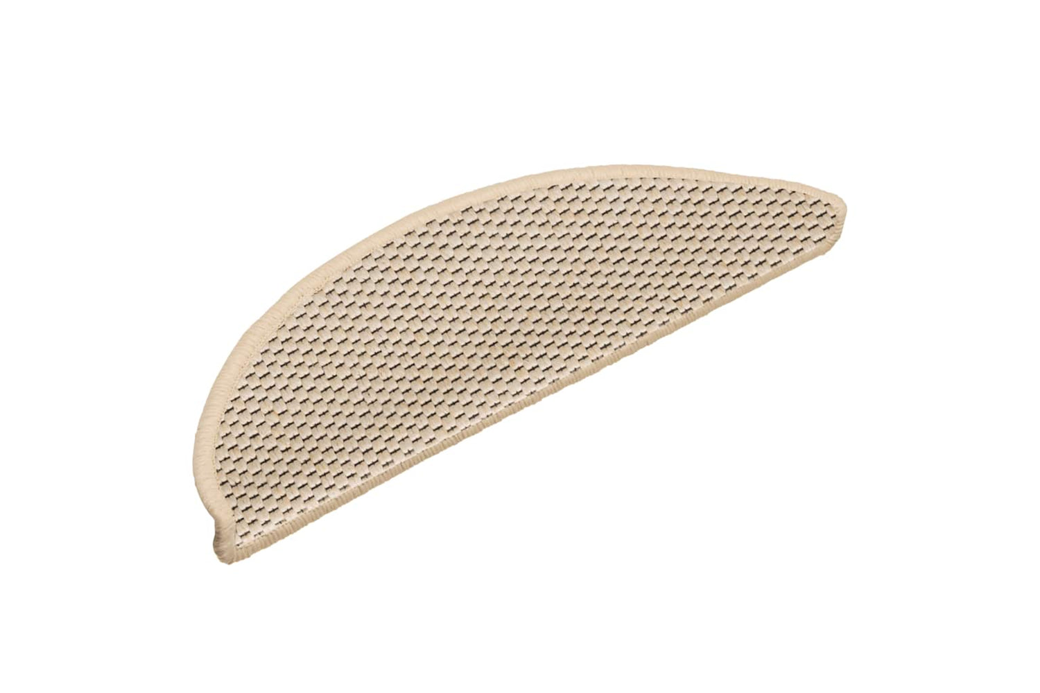 vidaXL 326869 Stair Mats Self-adhesive Sisal-look 15 Pcs 56x17x3cm Cream-2