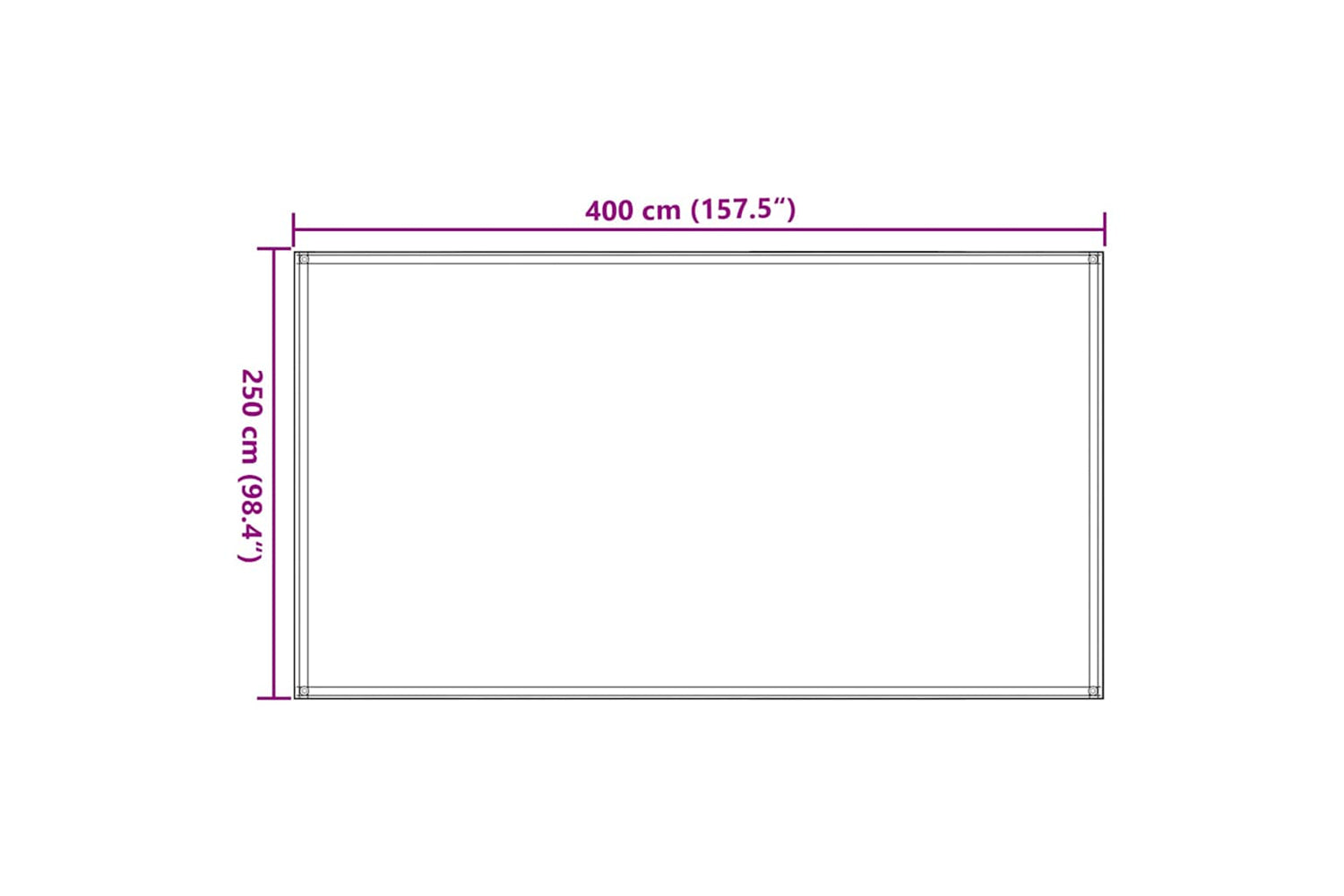 vidaXL 4002275 Tent Carpet Light Green 250x400cm Hdpe-6