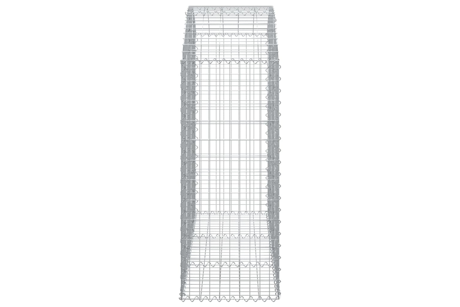 vidaXL 153456 Arched Gabion Basket 150x50x120/140cm Galvanised Iron-3