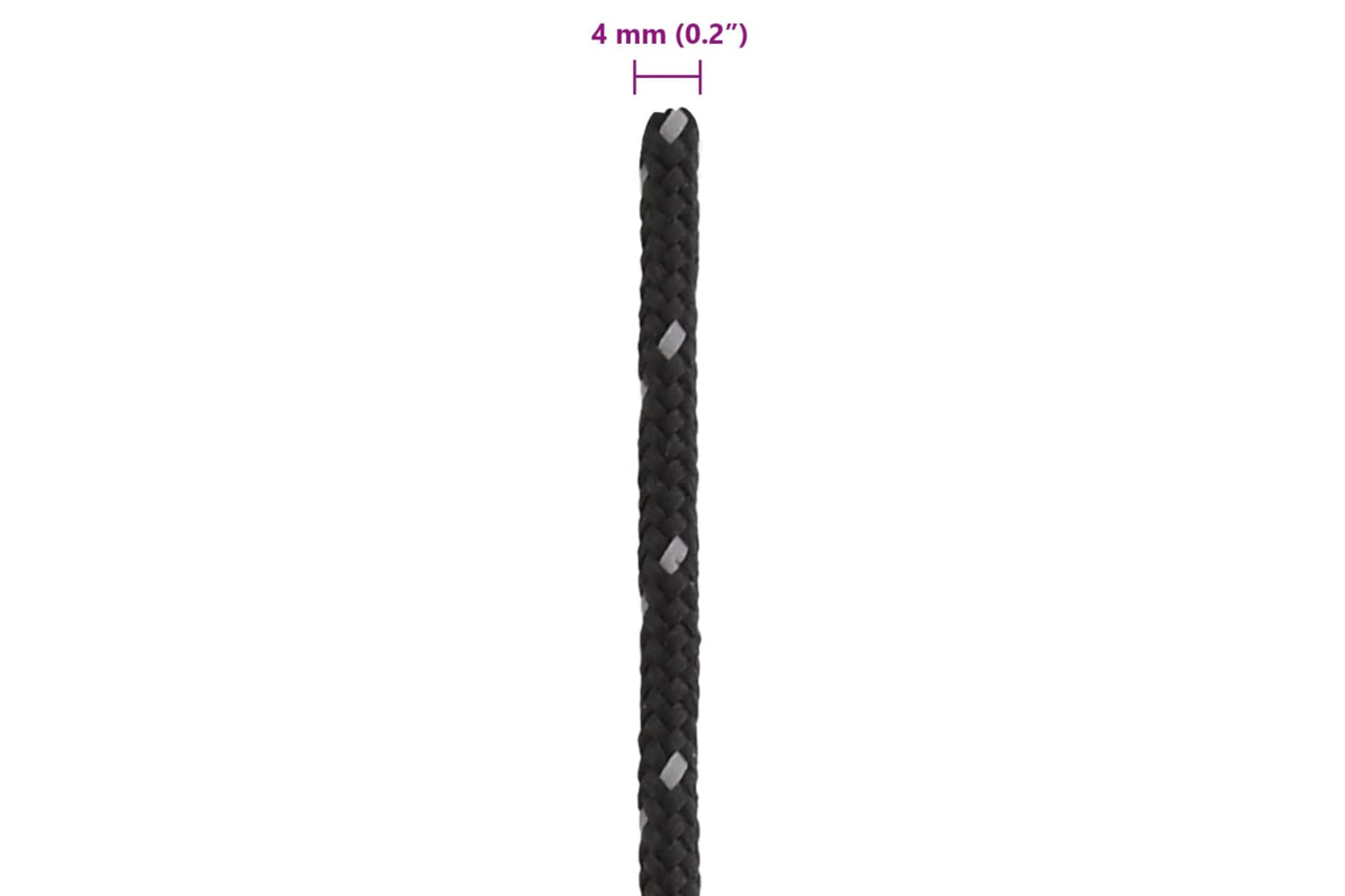 vidaXL 4008125 Tent Guy Rope With Reflective Strips And Spanners 50 M 4mm-6