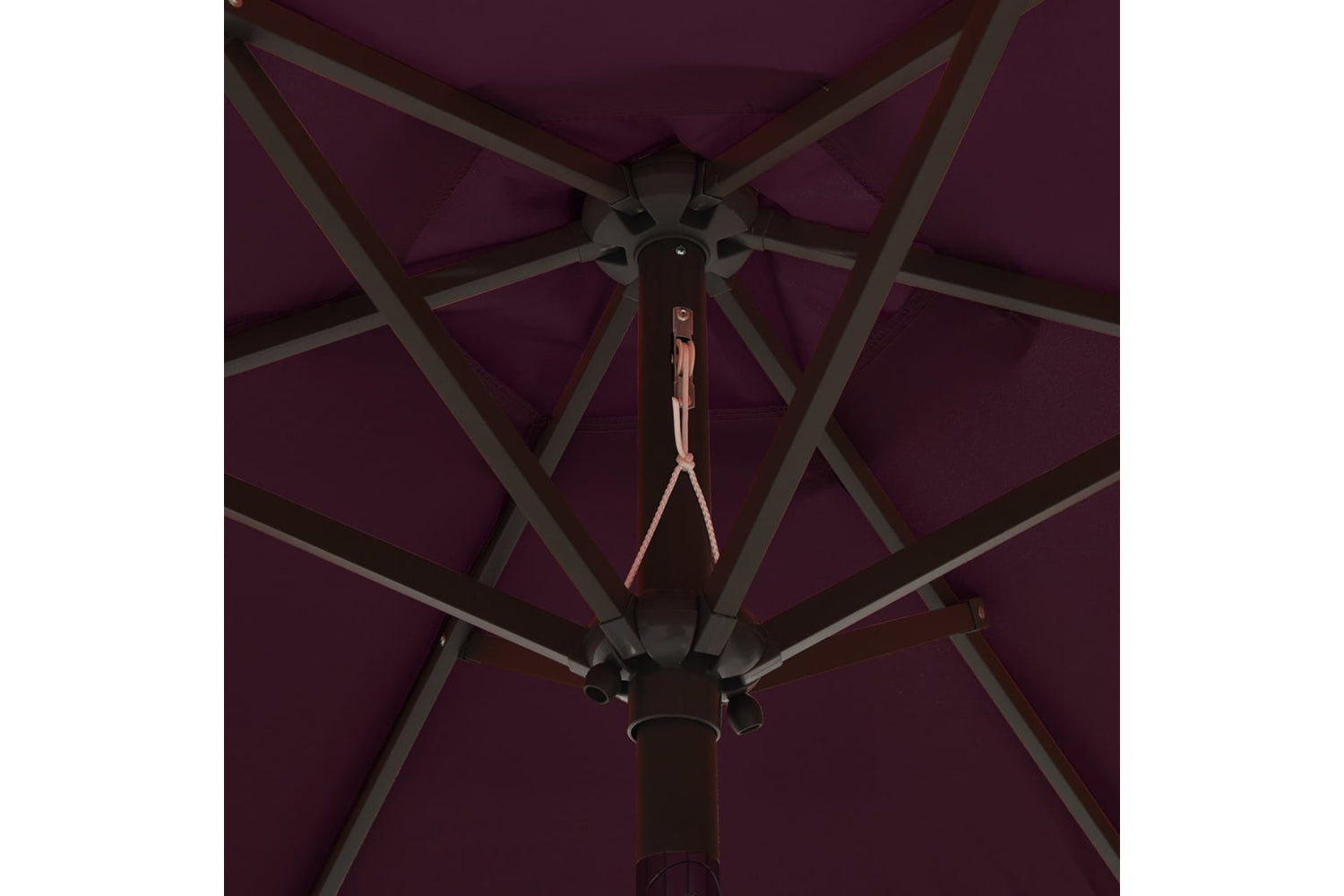 Vidaxl 313561 Parasol With Led Lights Bordeaux Red 200x211 Cm Aluminium-5