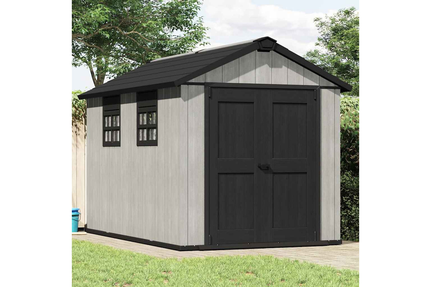 Keter 404244 Garden Shed Oakland 7511 Anthracite-2