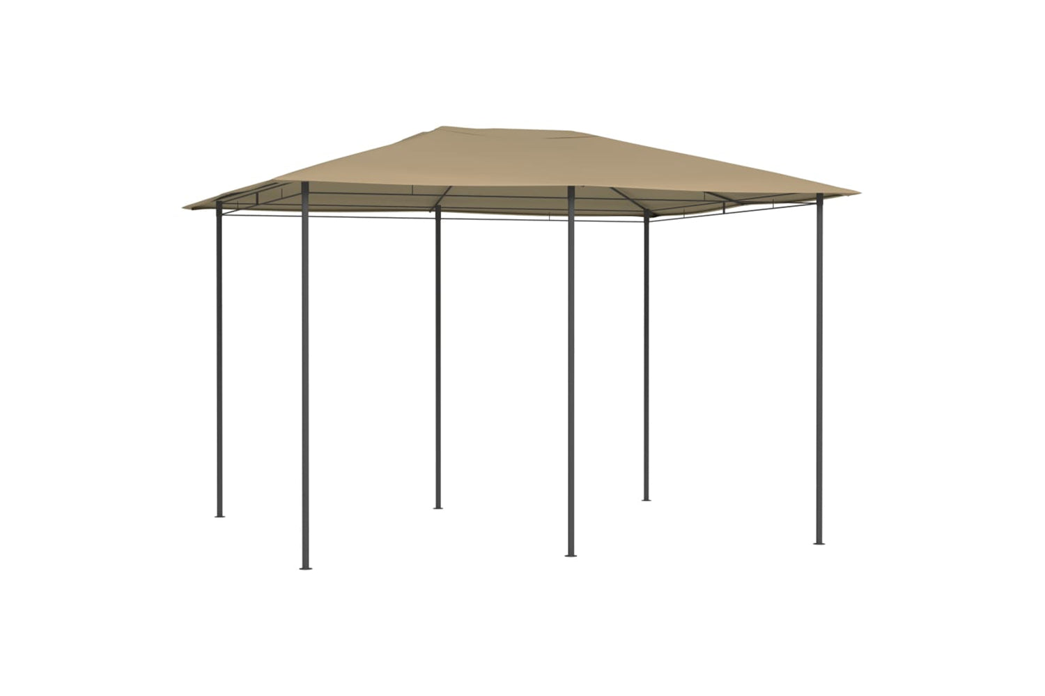 Vidaxl 313615 Gazebo 3x4x2.6 M Taupe 160 G/mâ²-2