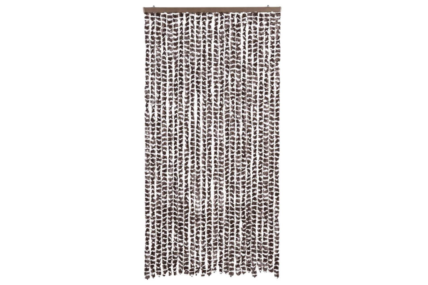 vidaXL Insect Curtain Brown And White 100x220cm Chenille-2