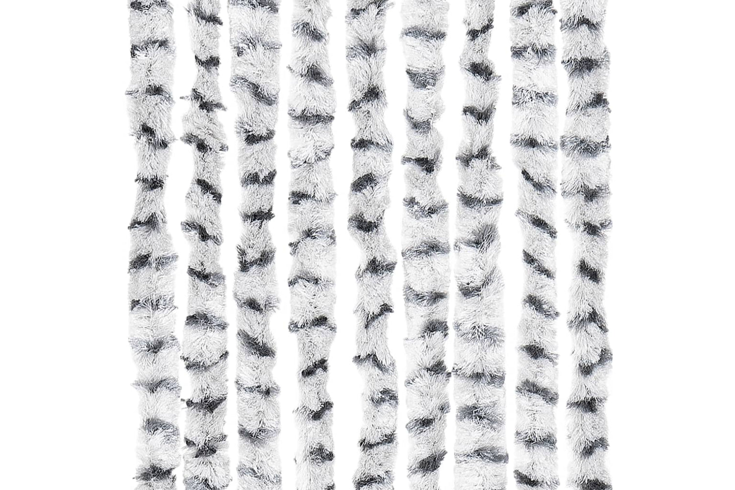 vidaXL Insect Curtain Light And Dark Grey 90x220cm Chenille-5