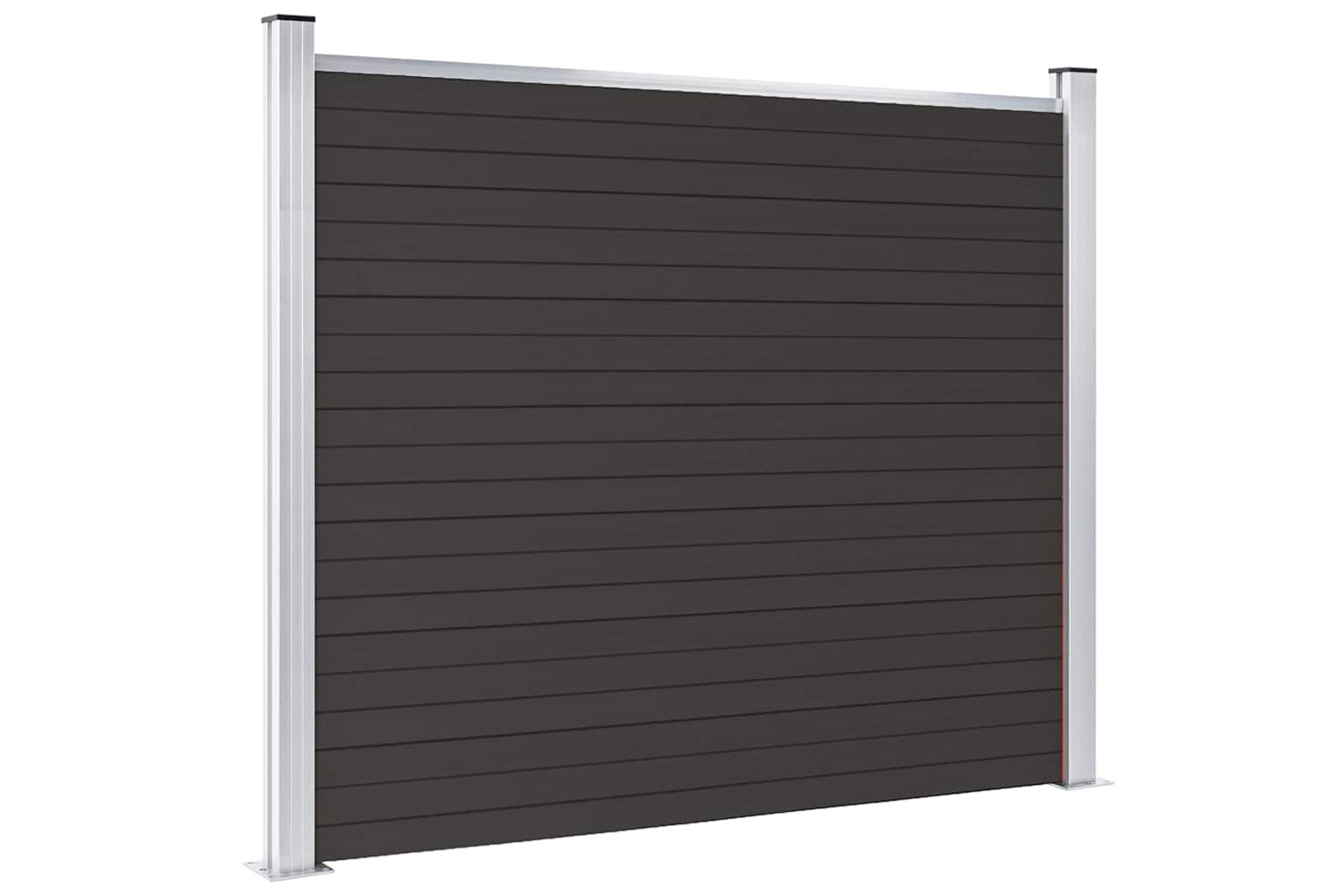 Vidaxl Fence Panel Wpc 180x146 Cm Black-2