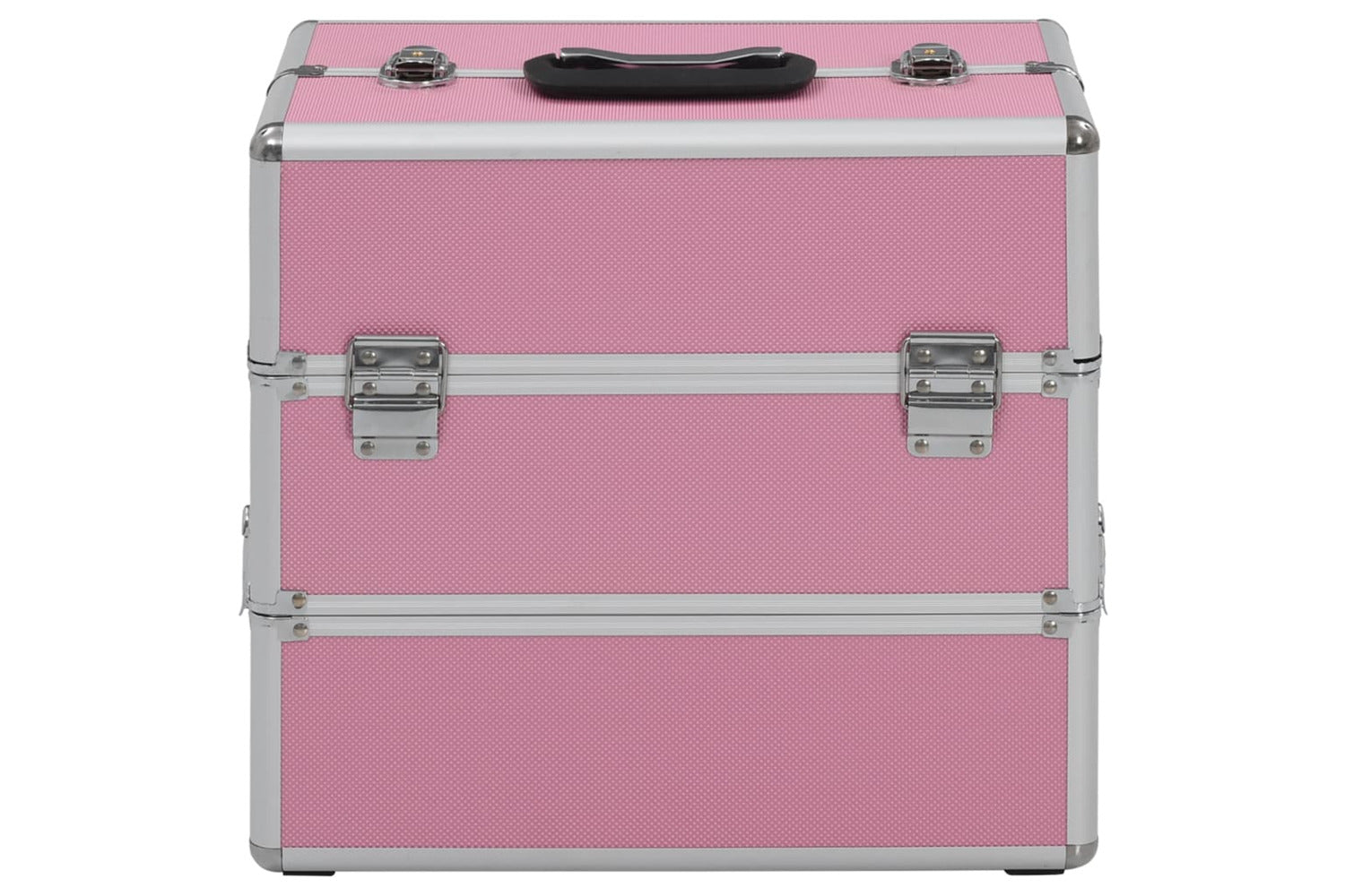 vidaXL 91838 Make-up Case 37x24x35cm Pink Aluminium-2