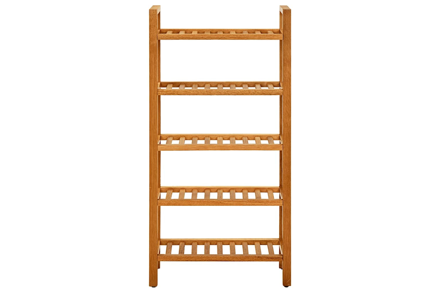 vidaXL 331747 Shoe Rack With 5 Shelves 50x27x100cm Solid Oak Wood-2