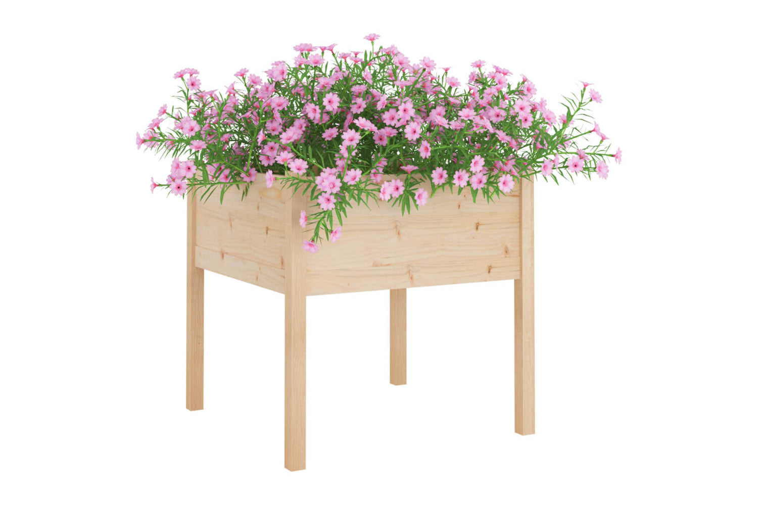 vidaXL 810809 Garden Planter 70x70x70cm Solid Pinewood-2