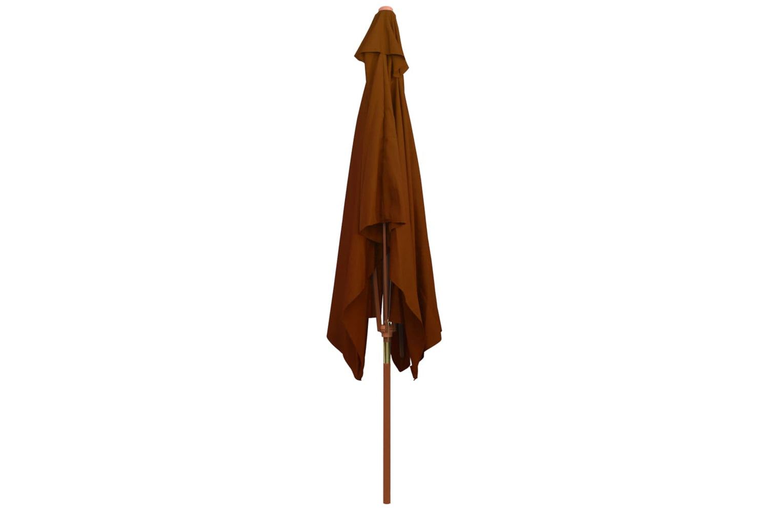 vidaXL 313759 Outdoor Parasol With Wooden Pole Terracotta 200x300cm-4
