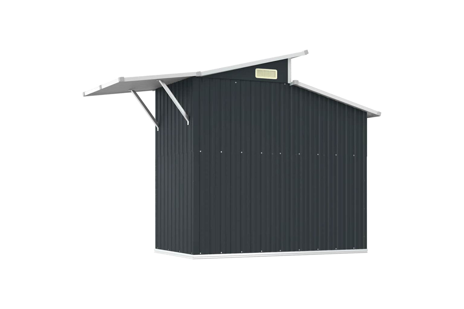 vidaXL Garden Shed Anthracite 270x130x208.5cm Galvanised Steel-5
