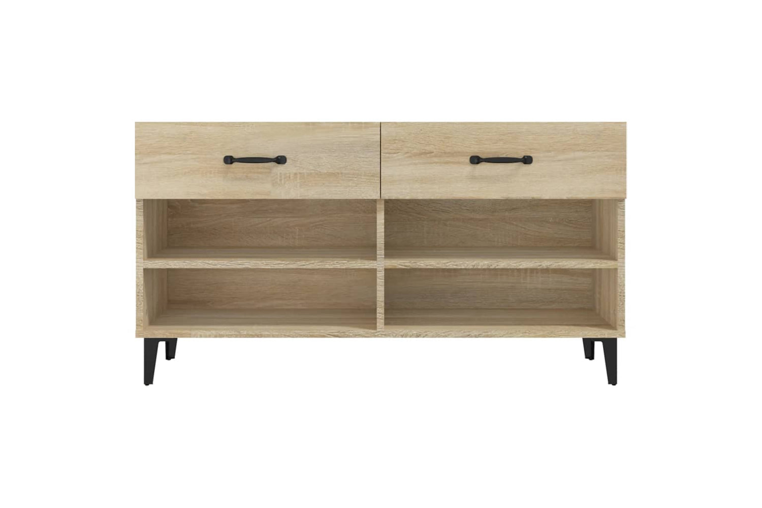 vidaXL 812828 Shoe Cabinet Sonoma Oak 102x35x55cm Engineered Wood-5