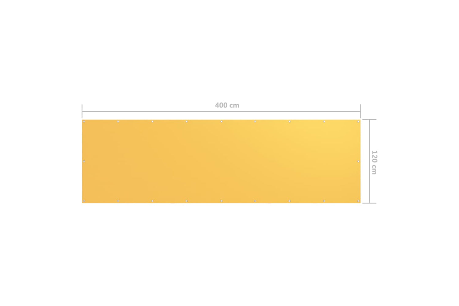 vidaXL 135029 Balcony Screen Yellow 120x400cm Oxford Fabric-5