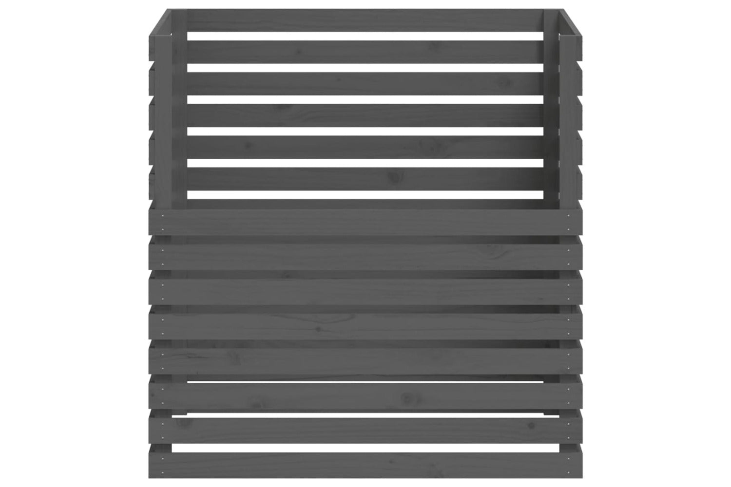 vidaXL 822194 Composter Grey 100x100x102cm Solid Wood Pine