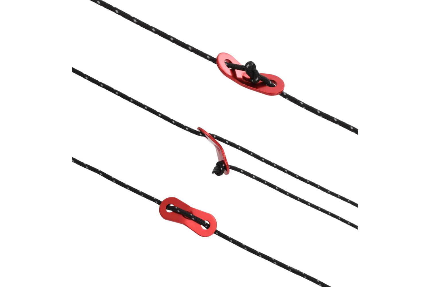 vidaXL 4008130 Tent Guy Rope With Reflective Strips And Spanners 50 M 5mm-5