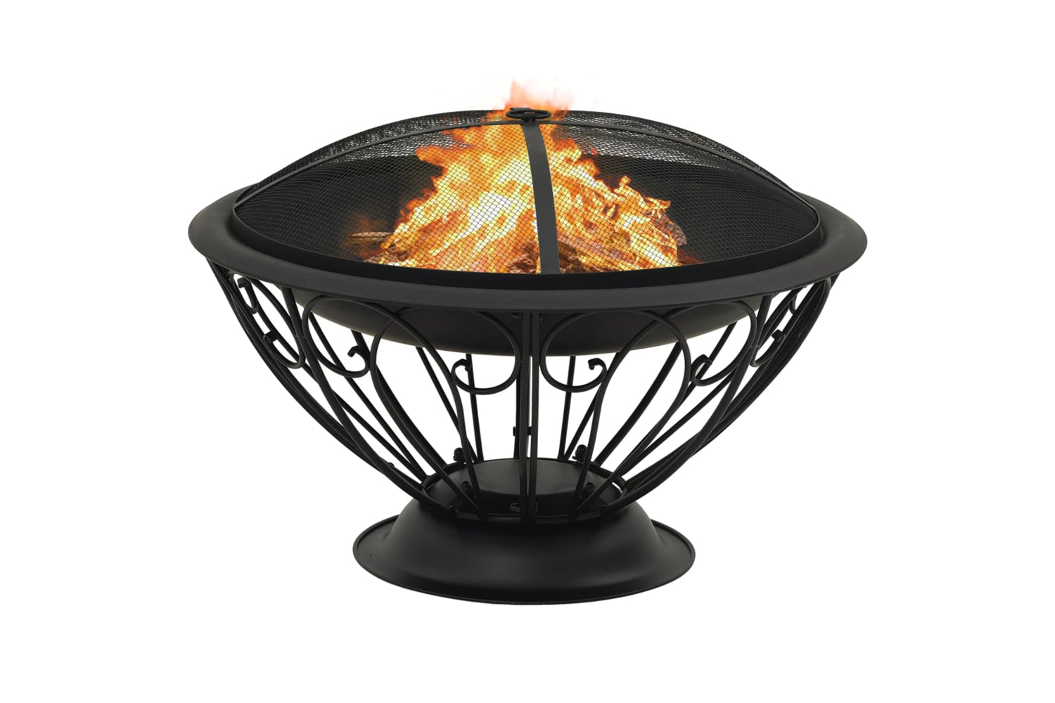 vidaXL 311895 Fire Pit With Poker 75cm Xxl Steel-2