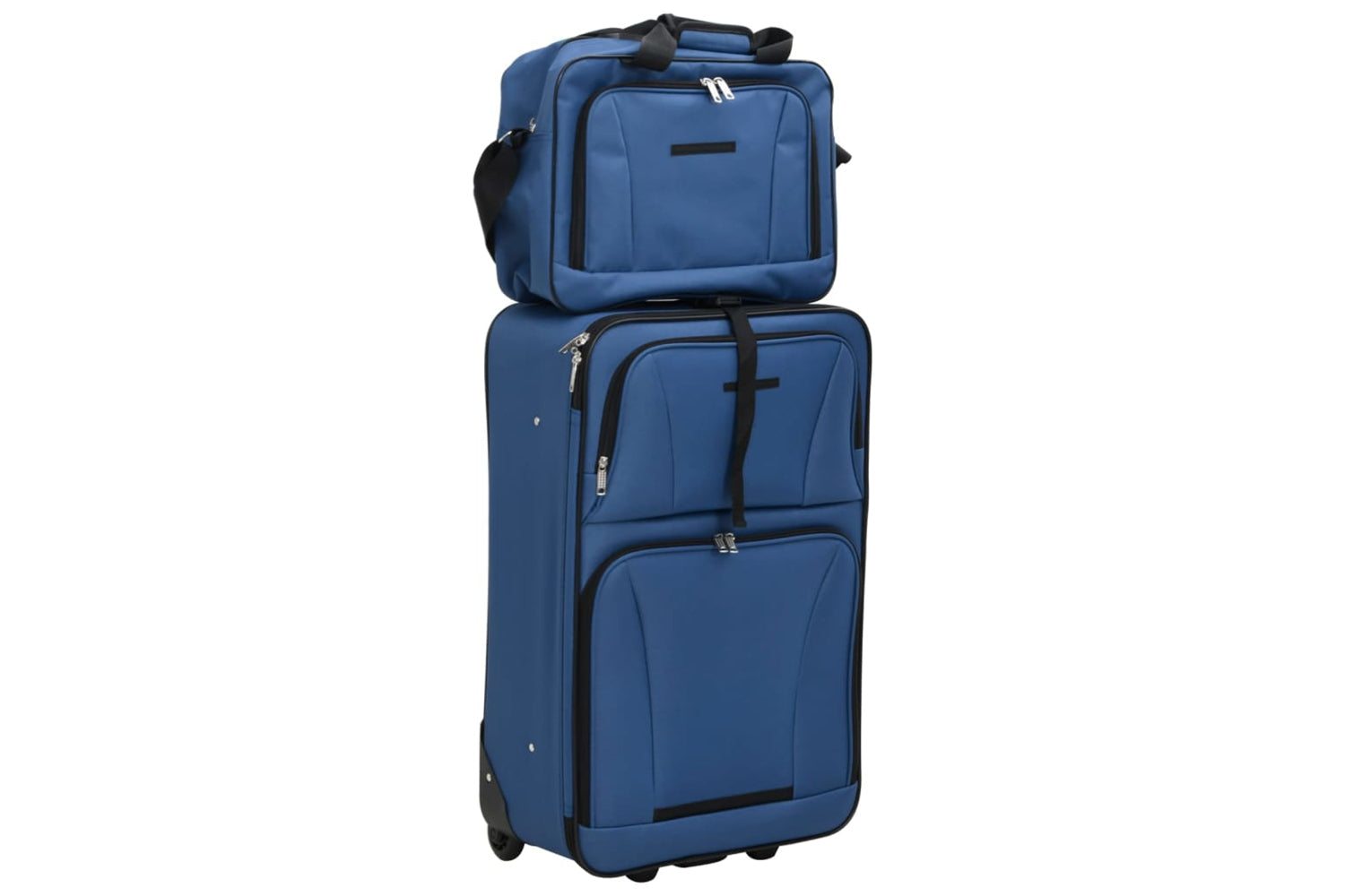 vidaXL 4002829 5 Piece Travel Luggage Set Bule Fabric-7