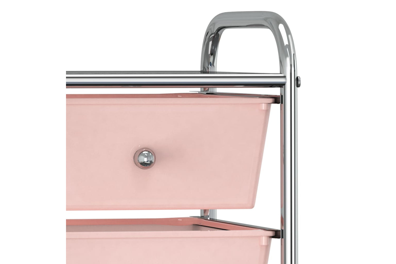Vidaxl 320400 4-drawer Mobile Storage Trolley Pink Plastic-5